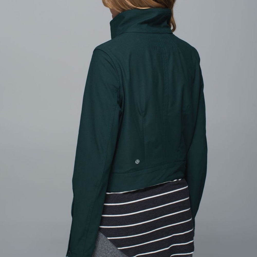 Lululemon Seize the Day Fuel Green Cropped Jacket 6 - Picture 2 of 11